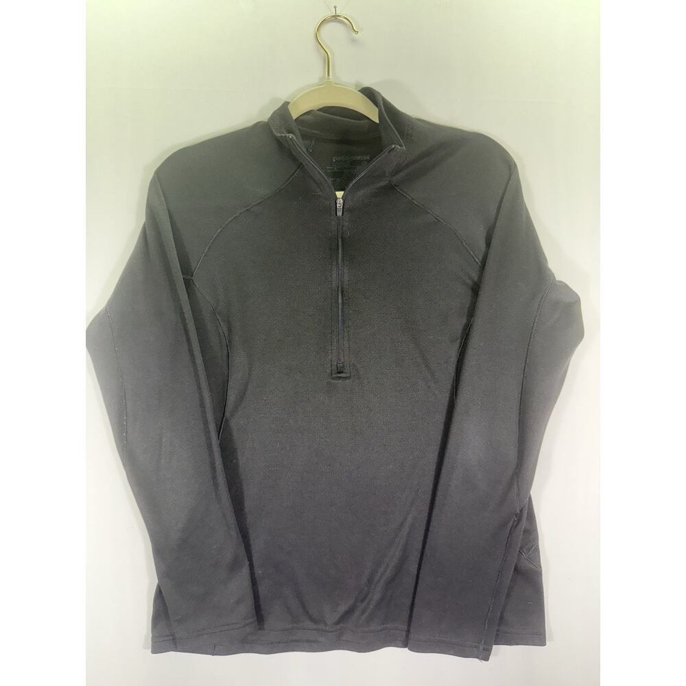 Patagonia Capilene Midweight Baselayer Women Shirt Sport Running Medium Black